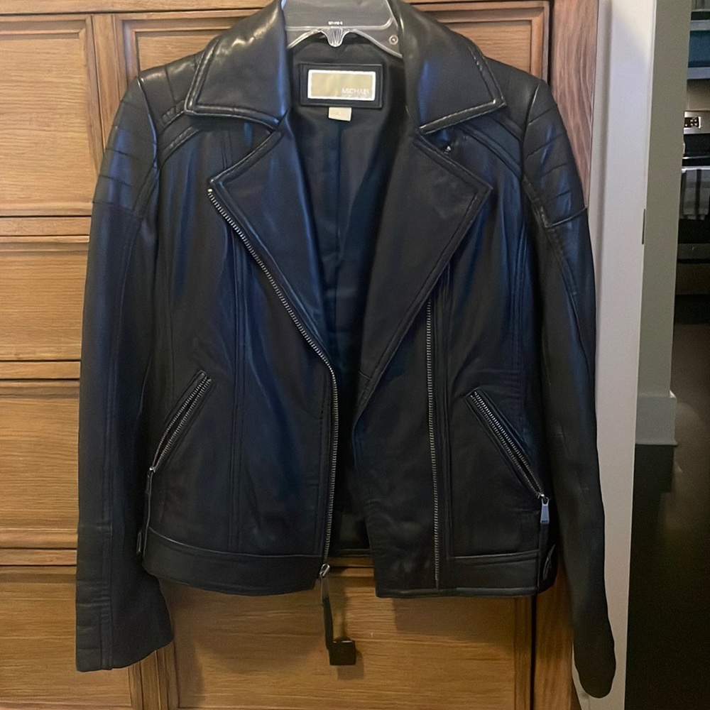 Michael kors leather jacket